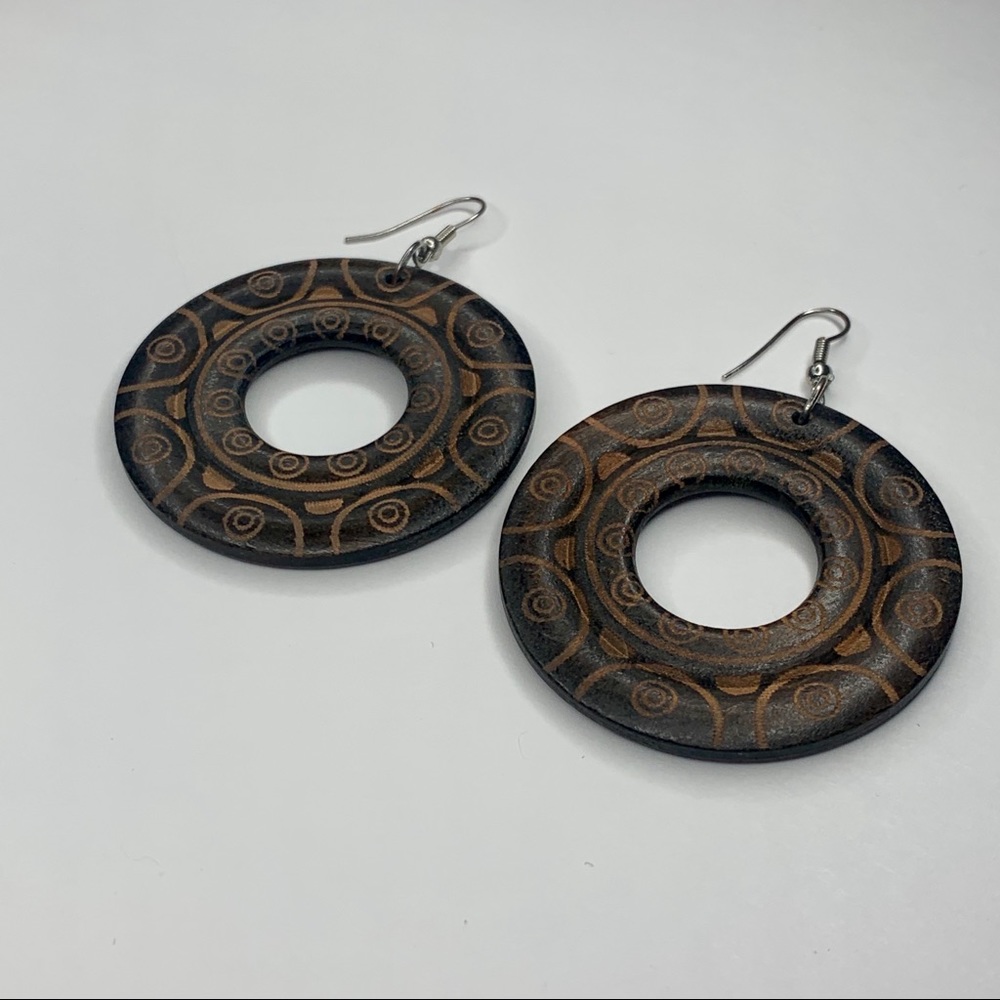 Bohemian Wooden Earrings